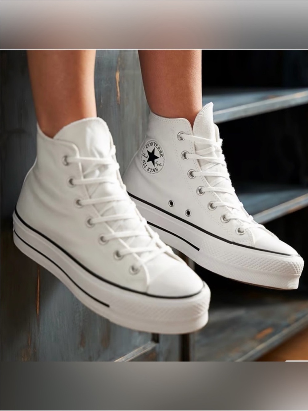 Converse Chuck Taylor All Star High-Top Platform Sneaker Women's size 5 white